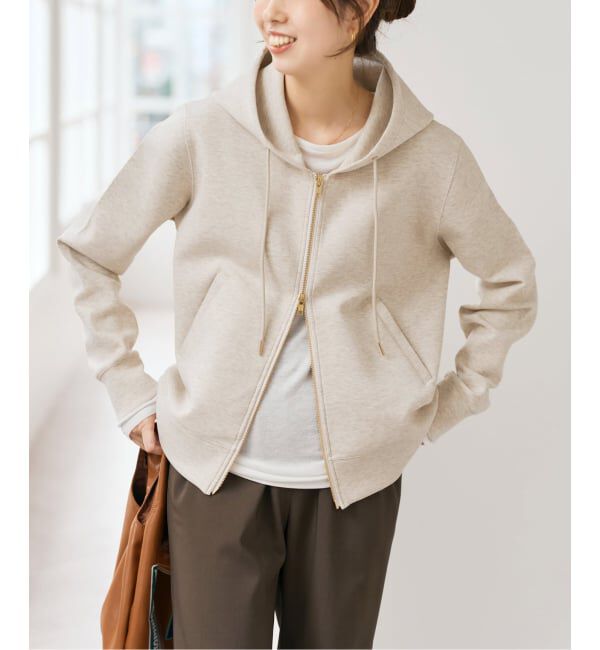 Spick and Span「《WEB限定カラー有り / 追加予約》ストレッチジップフードパーカー」|パーカー|