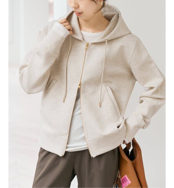Spick and Span「《WEB限定カラー有り / 追加予約》ストレッチジップフードパーカー」|パーカー|