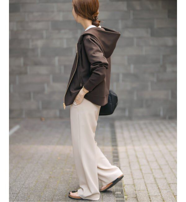 Spick and Span「《WEB限定カラー有り / 追加予約》ストレッチジップフードパーカー」|パーカー|