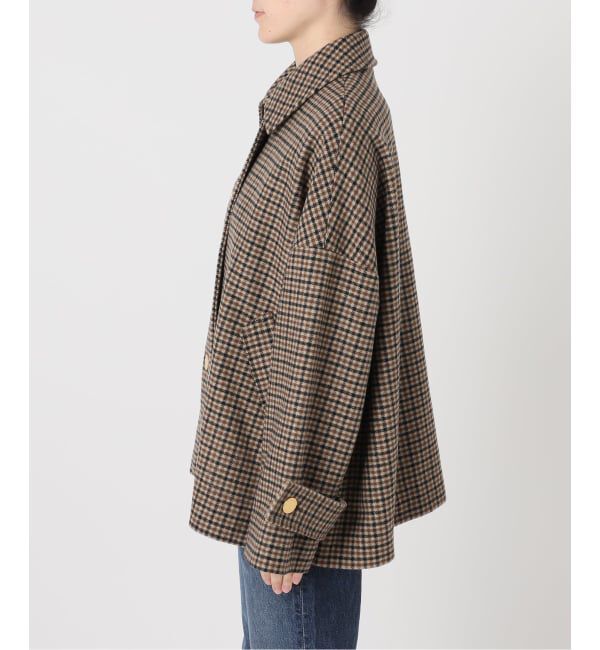 Spick and Span「《40周年 別注 / 予約》Traditional Weatherwear MALTON B/T SHORT* GNCLB CHK」|ステンカラーコート|