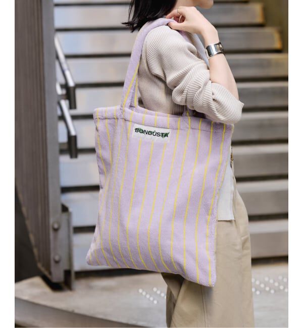  「《追加 / 一部カラーWEB限定》BONGUSTA/ボングスタ STRIPED トートバッグ」|トートバッグ|