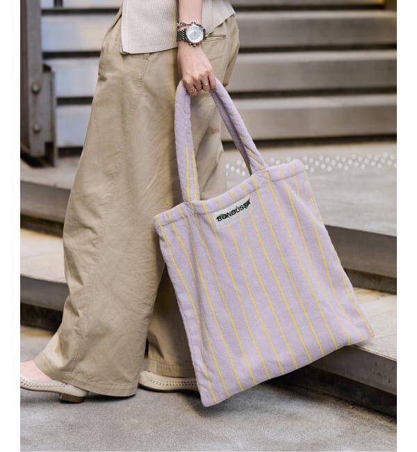  「《追加 / 一部カラーWEB限定》BONGUSTA/ボングスタ STRIPED トートバッグ」|トートバッグ|