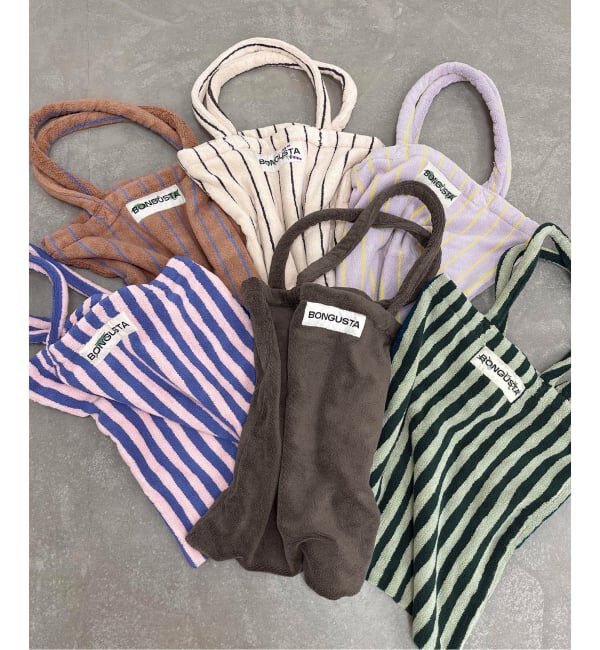  「《追加 / 一部カラーWEB限定》BONGUSTA/ボングスタ STRIPED トートバッグ」|トートバッグ|