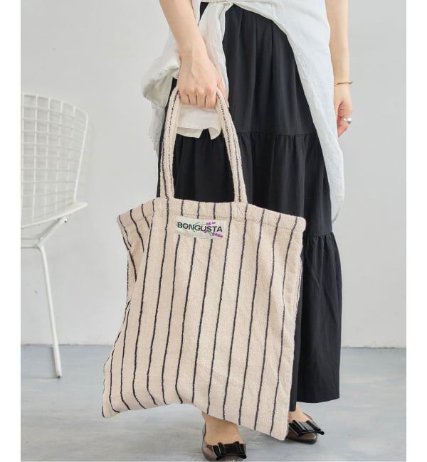  「《追加 / 一部カラーWEB限定》BONGUSTA/ボングスタ STRIPED トートバッグ」|トートバッグ|