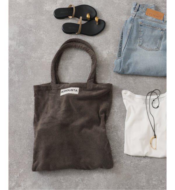  「《追加 / 一部カラーWEB限定》BONGUSTA/ボングスタ STRIPED トートバッグ」|トートバッグ|ブラウン A
