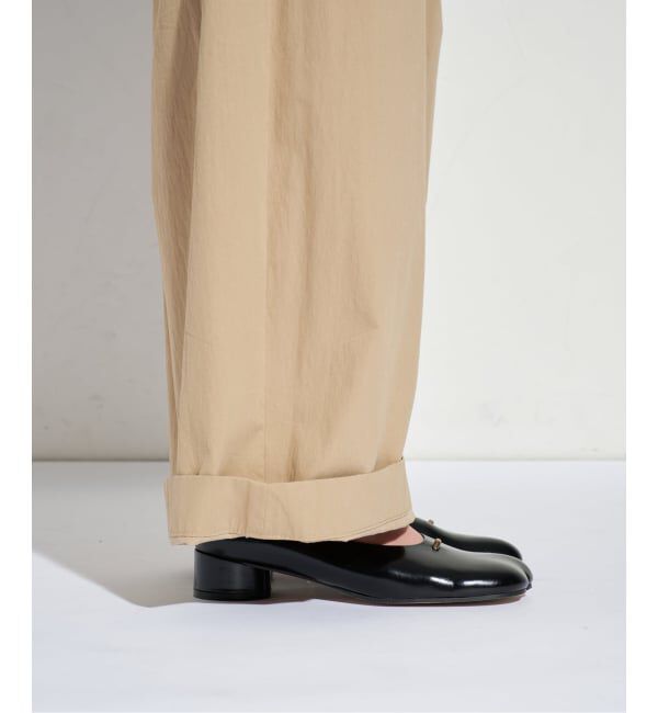 GRISE「《追加予約/WEB+一部店舗限定》GRISE3cmレザーCURVYバレリーナ」|バレエシューズ|
