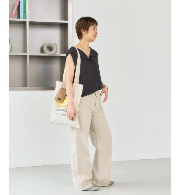  「La Hutte/ラユット yellow box logo tote」|トートバッグ|