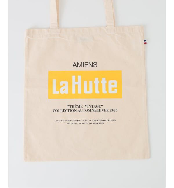  「La Hutte/ラユット yellow box logo tote」|トートバッグ|