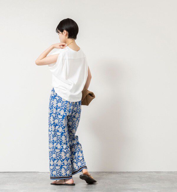 Rie Miller「変形フレンチスリーブボートネックカットソー」|Tシャツ・カットソー|