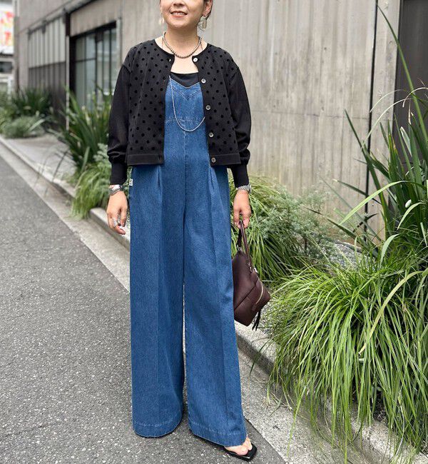 Rie Miller「【RM denim】デニムオールインワン」|オールインワン|インディゴブルー