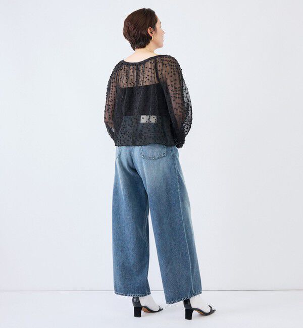 Rie Miller「《4サイズ展開》【RM denim】ルーズワイドデニム」|デニム|
