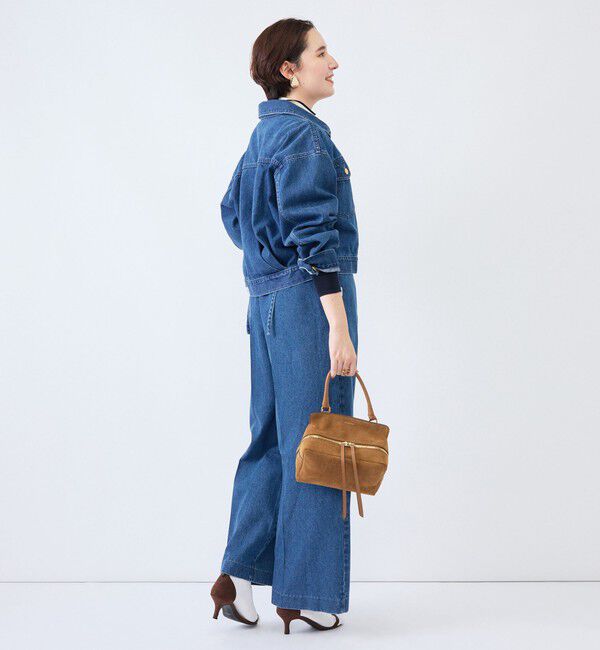 Rie Miller「【RM denim】バックひねりデザインショート丈Gジャン」|デニムジャケット|