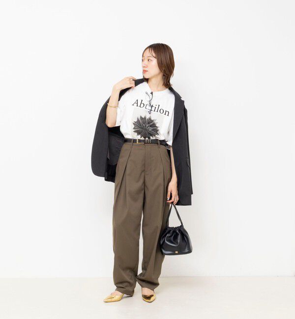 Rie Miller「【WEB＆一部店舗限アイテム】【karl blossfeldt】プラントフォトＴシャツ」|Tシャツ・カットソー|