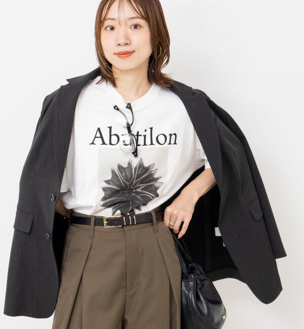 Rie Miller「【WEB＆一部店舗限アイテム】【karl blossfeldt】プラントフォトＴシャツ」|Tシャツ・カットソー|