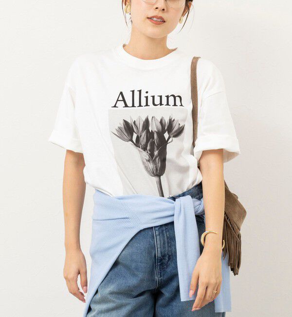 Rie Miller「【WEB＆一部店舗限アイテム】【karl blossfeldt】プラントフォトＴシャツ」|Tシャツ・カットソー|