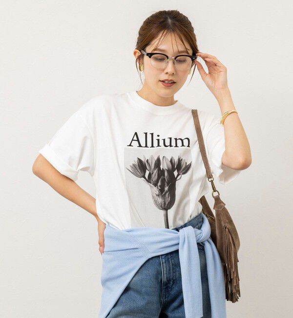 Rie Miller「【WEB＆一部店舗限アイテム】【karl blossfeldt】プラントフォトＴシャツ」|Tシャツ・カットソー|