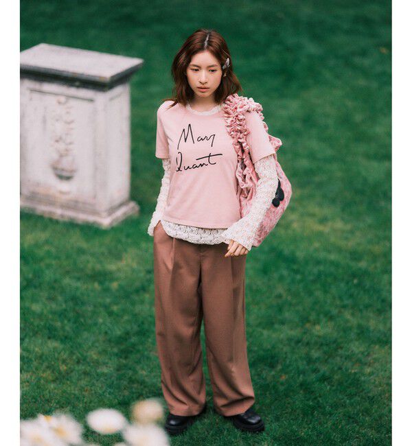 VIS「【MARY QUANT&times;VIS】コンパクトTシャツ」|Tシャツ・カットソー|