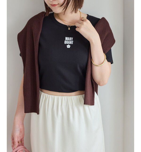 VIS「【MARY QUANT&times;VIS】コンパクトTシャツ」|Tシャツ・カットソー|