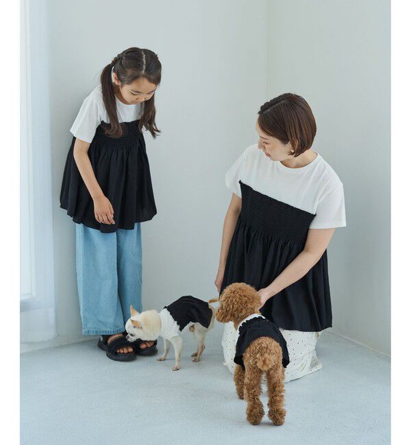 Rope&rsquo;Picnic「【ベストヒット】シャーリングドッキングハーフスリーブカットソー」|Tシャツ・カットソー|