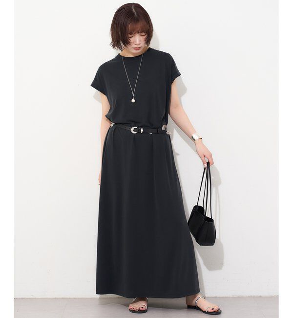  「《リラックス感のある着心地/手洗い可》フィブリルカットワンピース」|ワンピース|