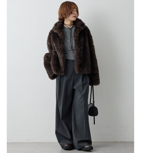 THE PAUSE「【THE PAUSE】フェイクトスカーナショートコート＜WEB限定＞」|その他|