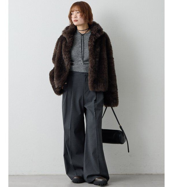 THE PAUSE「【THE PAUSE】フェイクトスカーナショートコート＜WEB限定＞」|その他|