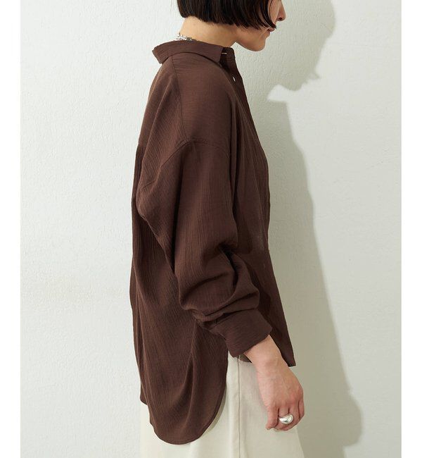  「コットンガーゼシフォンシャツ」|シャツ・ブラウス|