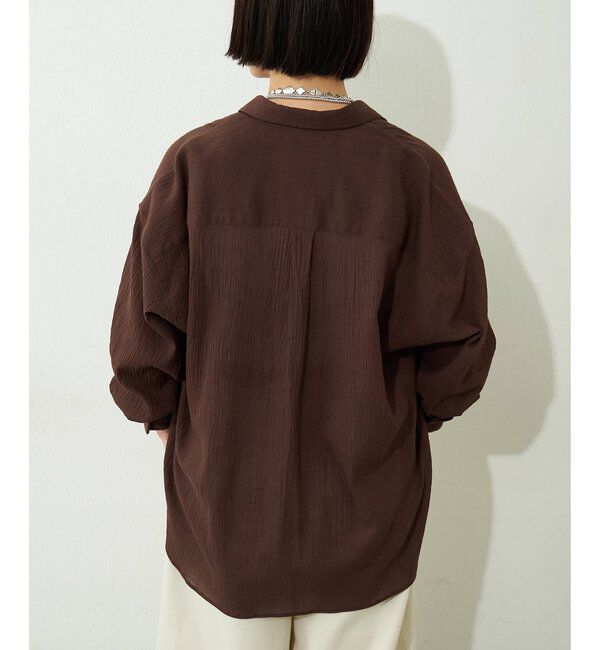  「コットンガーゼシフォンシャツ」|シャツ・ブラウス|