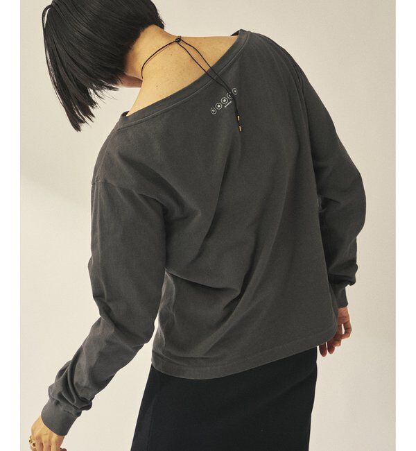 GEMINI「【GEMINI】バックプリントカットソー」|Tシャツ・カットソー|チャコールグレー