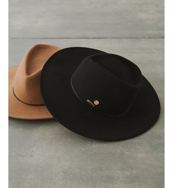 「【CATARZI】WOOL HAT」|ハット|ブラック