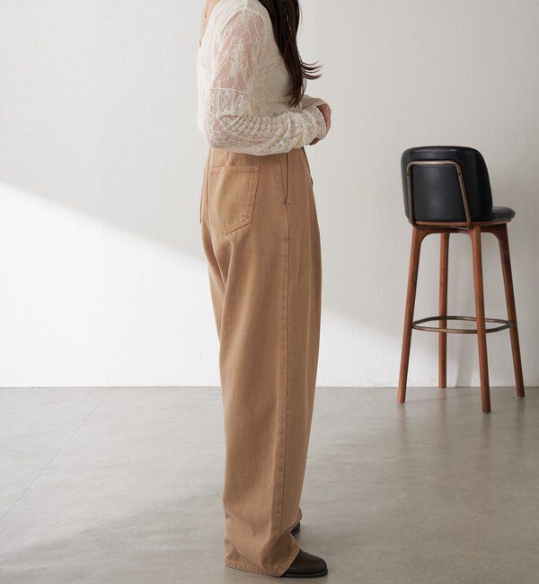 「QanosレースパッチワークロンT」|Tシャツ・カットソー|