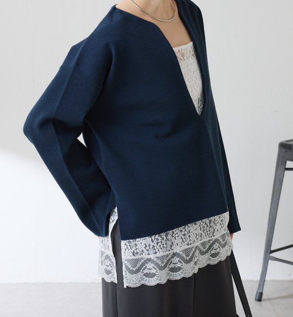  「《トレンド/ロングシーズン着回せる◎》スカラップレースキャミソール」|キャミソール|