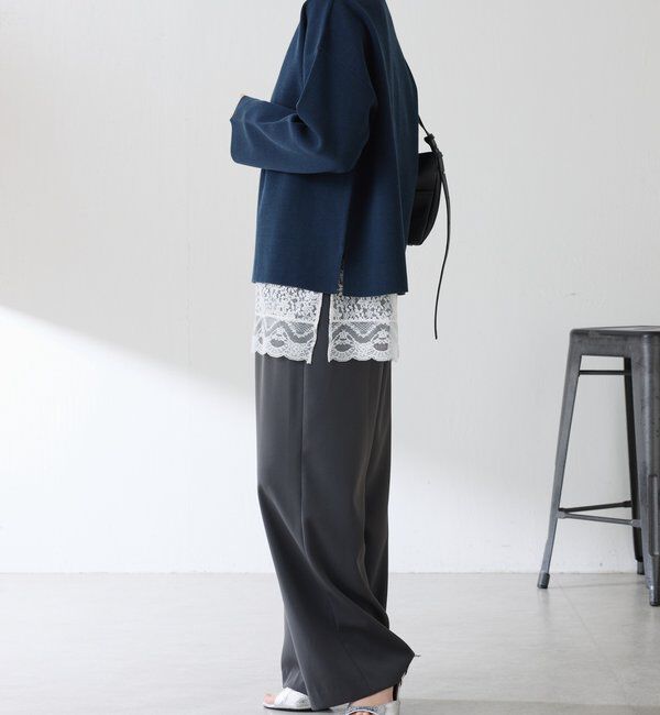  「《トレンド/ロングシーズン着回せる◎》スカラップレースキャミソール」|キャミソール|