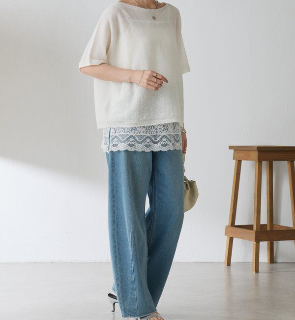  「《トレンド/ロングシーズン着回せる◎》スカラップレースキャミソール」|キャミソール|