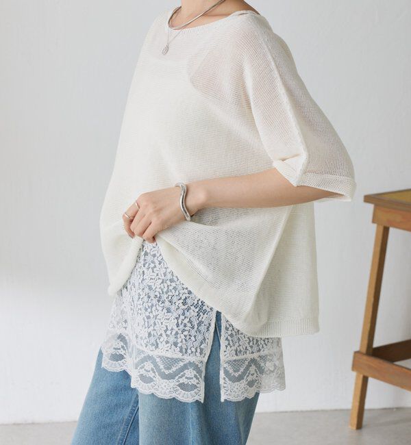  「《トレンド/ロングシーズン着回せる◎》スカラップレースキャミソール」|キャミソール|