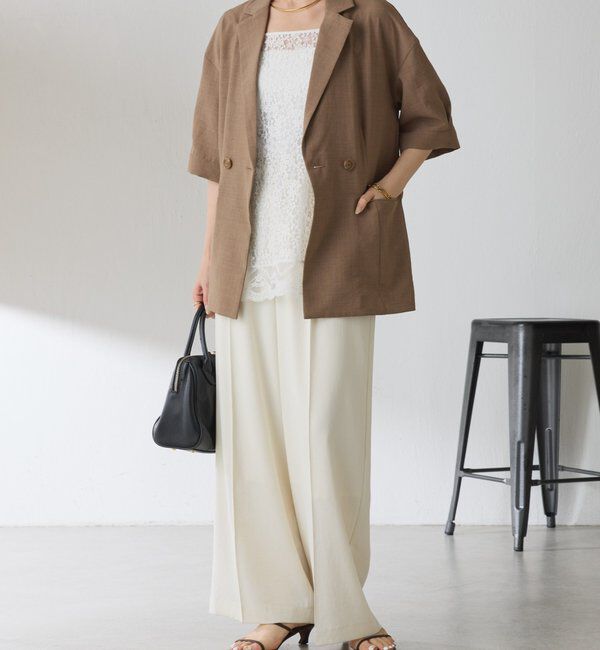  「《トレンド/ロングシーズン着回せる◎》スカラップレースキャミソール」|キャミソール|