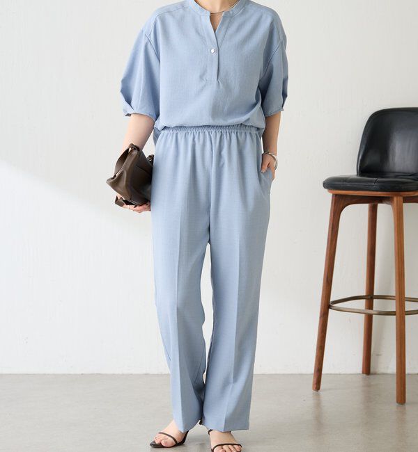  「【さらっとした着心地】 スキッパーシャツセットアップ」|ワンピース|