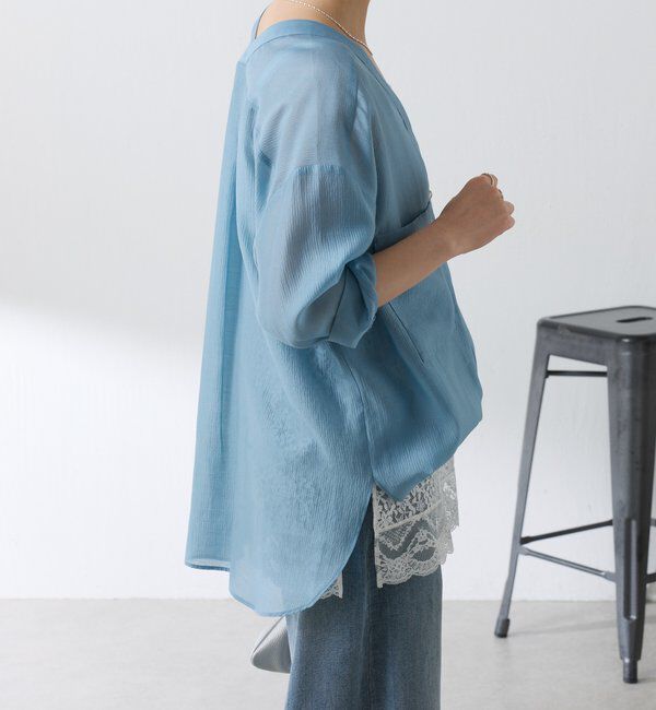  「【ロングシーズン着られる/丈調整可能◎】ヴィンテージライクオーバーシャツ」|シャツ・ブラウス|