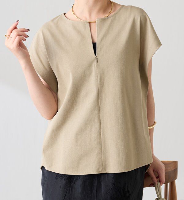  「《人気につき再販売決定》トリコットフレンチカットソー」|Tシャツ・カットソー|ベージュ