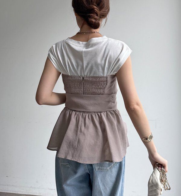  「【接触冷感】リヨセル混フレンチプルオーバー」|Tシャツ・カットソー|