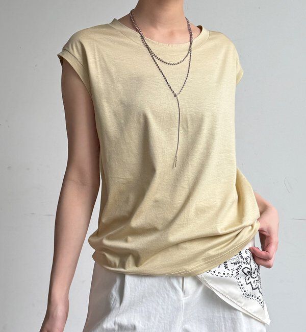  「【接触冷感】リヨセル混フレンチプルオーバー」|Tシャツ・カットソー|