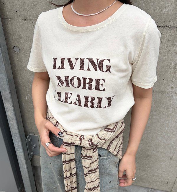  「【S.Mサイズ展開】ヴィンテージ加工ロゴTEE」|Tシャツ・カットソー|