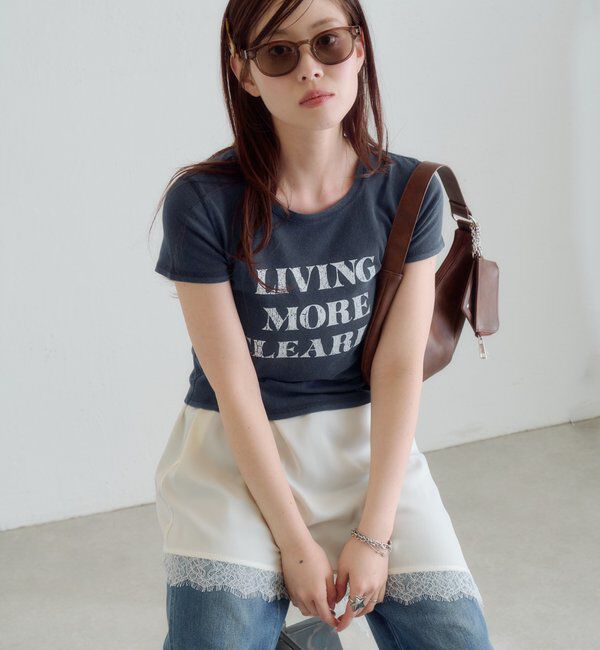  「【S.Mサイズ展開】ヴィンテージ加工ロゴTEE」|Tシャツ・カットソー|