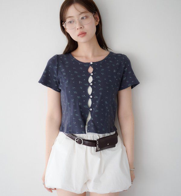  「【花柄&無地】ピコポコTEE」|Tシャツ・カットソー|