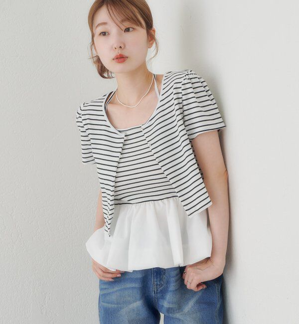  「【マルチウェイ】ホルターバルーンカーデSET」|Tシャツ・カットソー|