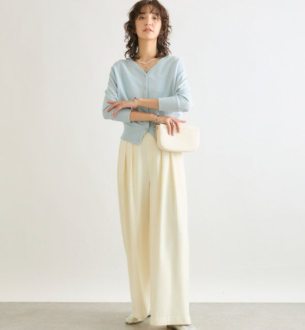  「【WEB限定TMサイズ登場/4サイズ展開】タックワイドスラックス」|チノ|