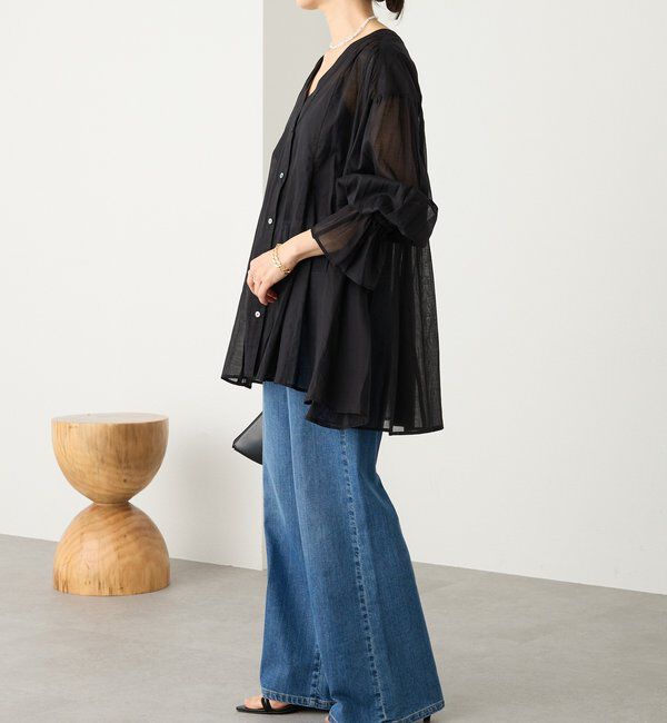 「【RIMH】【3サイズ展開】フレアデニムパンツ」|デニム|