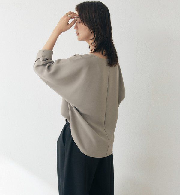  「【接触冷感/紫外線防止/防シワ性】ドルマンターンバックブラウス」|シャツ・ブラウス|