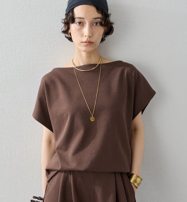  「【こなれ見えを叶える】【セットアップ対応】ジャージーボートカットソー」|Tシャツ・カットソー|
