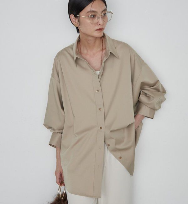  「《WEB限定/大人気につきリバイバル/累計販売１万枚達成》サテンBIGシャツ」|シャツ・ブラウス|
